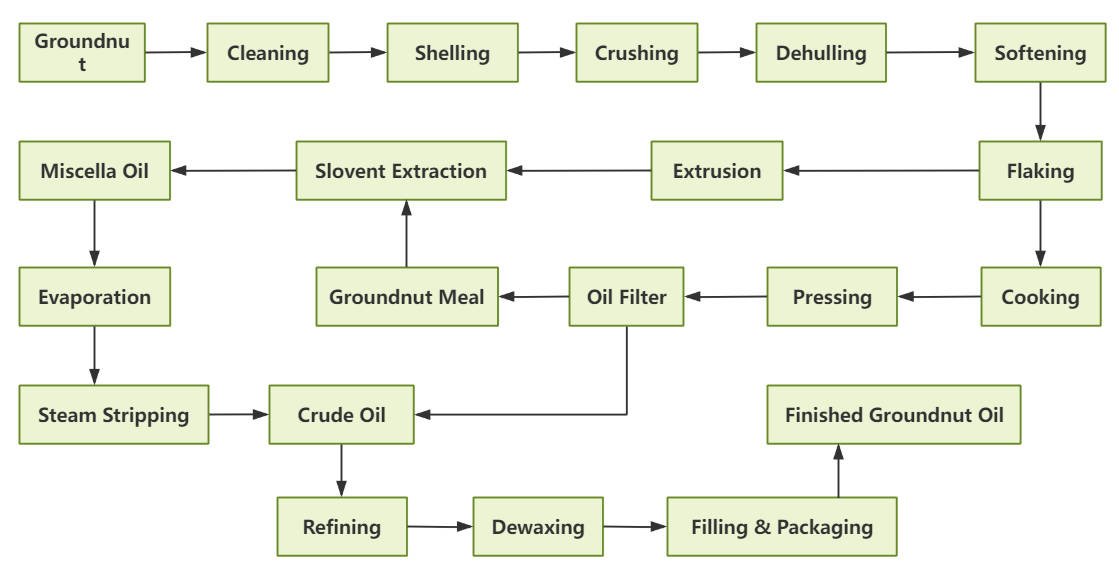 Groundnut Oil Processing Steps