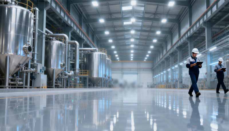Modern Factory Atmosphere & Scale