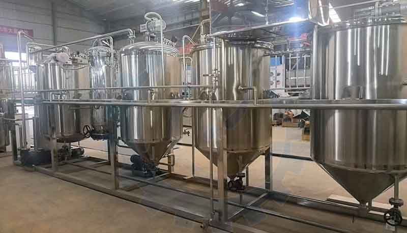 Small Scale Edible Oil Refinery Plant