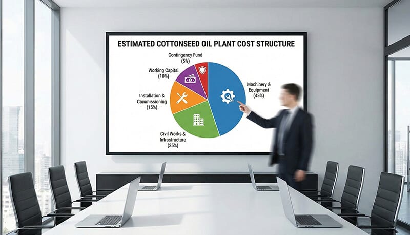 Breakdown of cottonseed oil plant investment