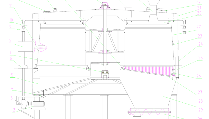 rotary extraction elevation